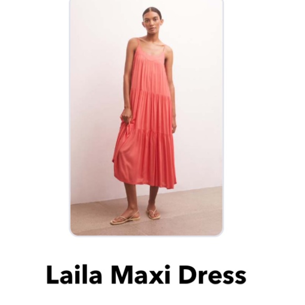 Z Supply LAILA Maxi Dress in Coral - Picture 6 of 12
